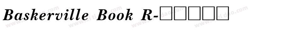 Baskerville Book R字体转换